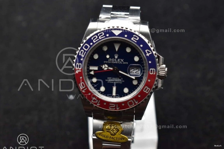 on Gold Weight BLRO Bracelet Dial Gain GMT Black VR3285 126719 Oyster CHS Best Factory Edition Master II 1:1 1109